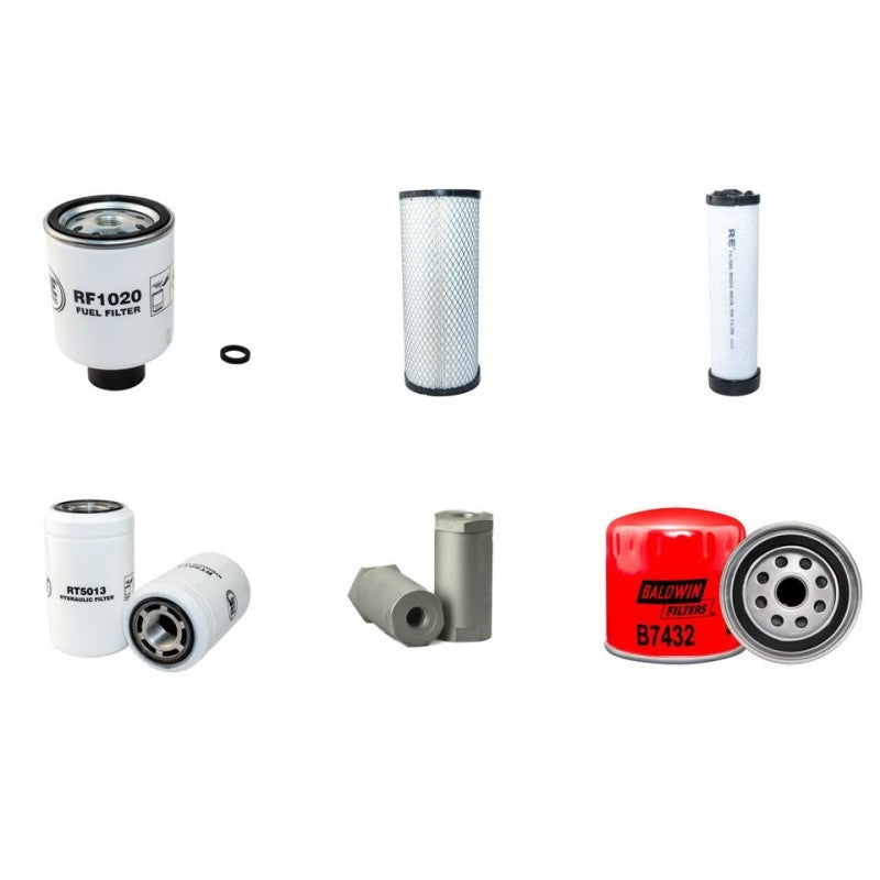 Bobcat 751 Filter Service Kit with Peugeot XUD9 Engine Serial Number 5149 11001-
