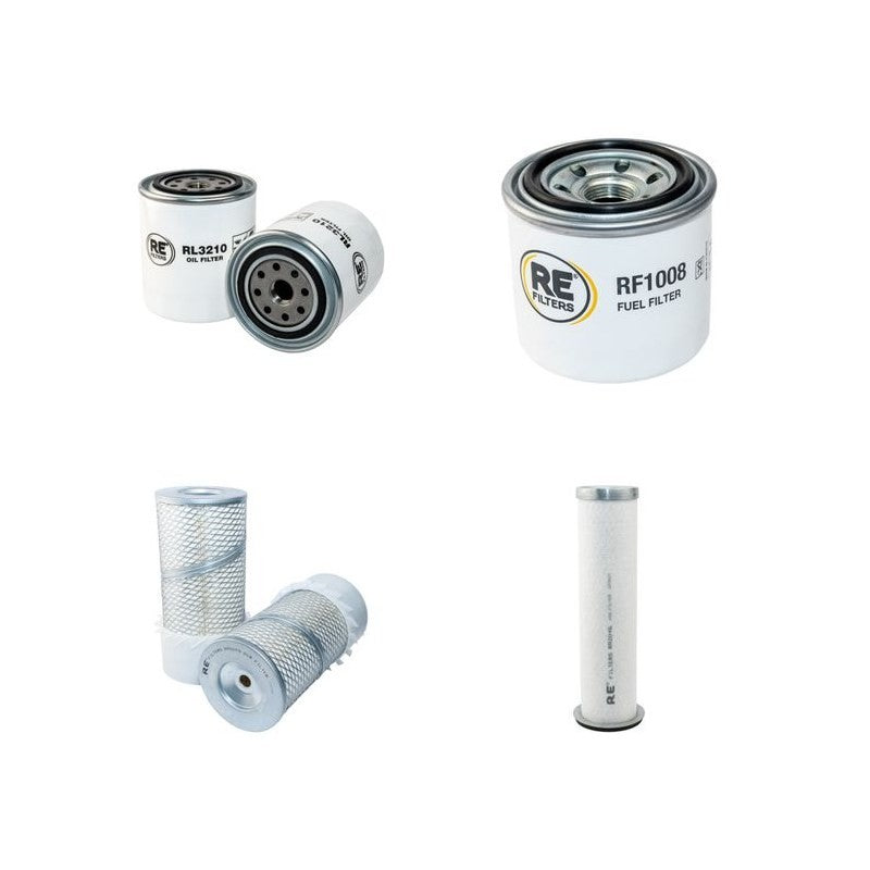 Bobcat 853 Filter Service Kit Air Oil Fuel Filters with Kubota Engine