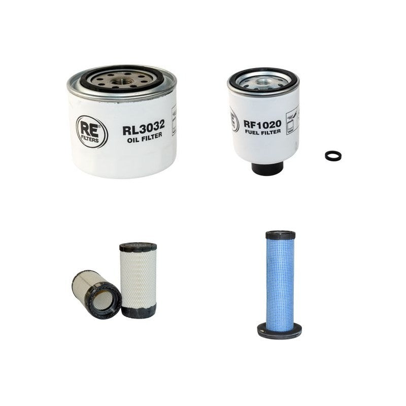 Bobcat A300 TIER3Filter Service Kit Air Oil Fuel Filters with Kubota V3300-DITurbo Engine Serial Number A5GY 11001-