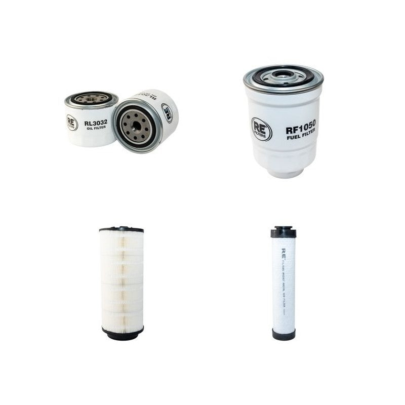 Bobcat AL440 Filter Service Kit Air Oil Fuel Filters with Kubota V3300-DI-T Engine Year 2005-