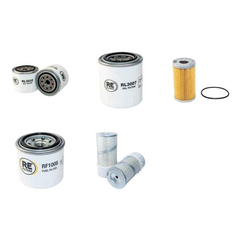Bobcat B300 Filter Service Kit with Kubota V2003 Engine Serial Number 5713 11001-