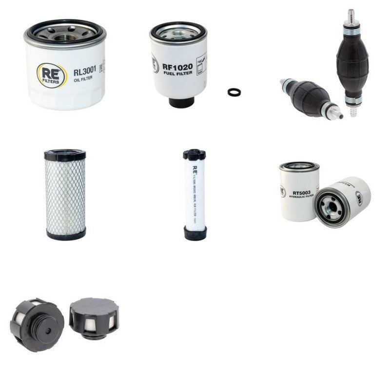 Bobcat E10 Filter Service Kit with Kubota D722-E2B Engine