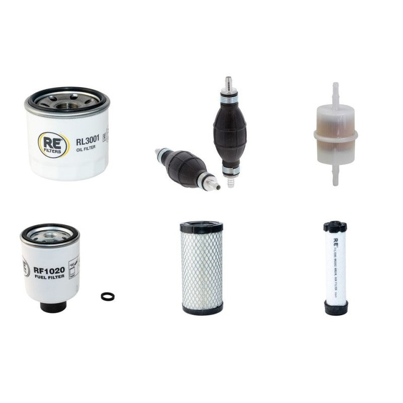 Bobcat E17 Filter Service Kit with Kubota D722 Engine Year 2016