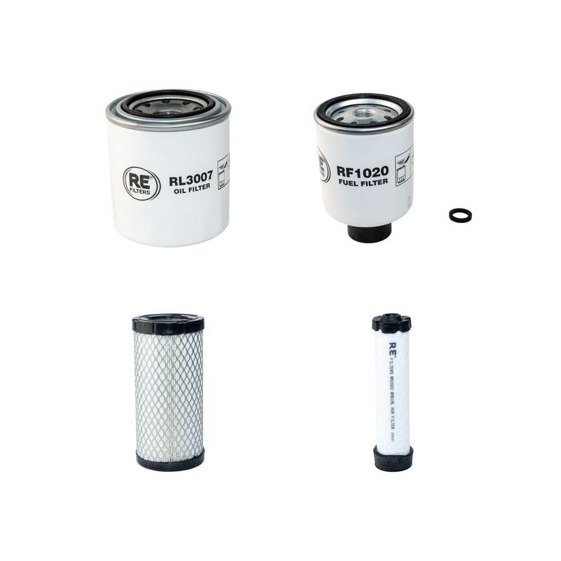 Bobcat E26 Filter Service Kit with Kubota D1105-E2B Engine Air, Oil, Fuel Filters