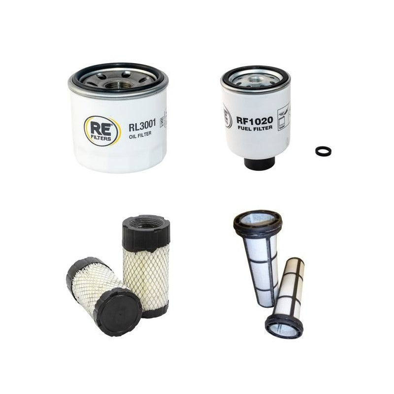 Bobcat MT52 Filter Service Kit Air Oil Fuel Filters with Kubota D722E3B Engine Serial Number 5287-/ 5288 11001-