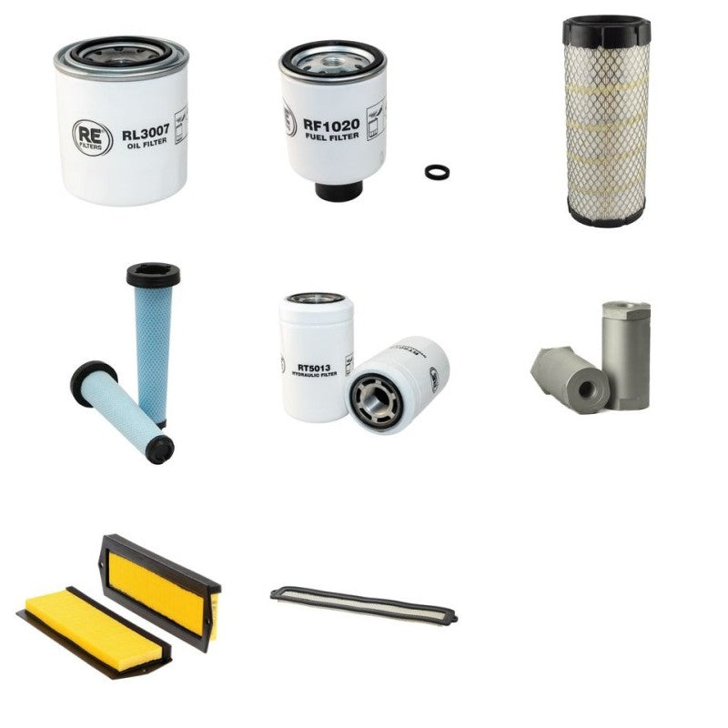 Bobcat S100 Filter Service Kit with Kubota V1505-E28 Engine Year 2007-
