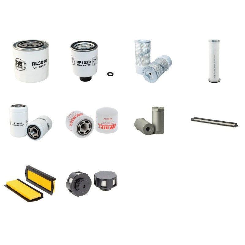 Bobcat S130 Filter Service Kit with Kubota V2203 Engine Year 2013-