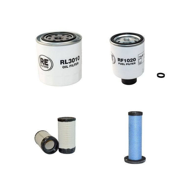 Bobcat S205 Tier4 Filter Service Kit Air Oil Fuel Filters with Kubota Engine Serial Number 11001- Year 2011- A3LJ/A3LK/AMVU