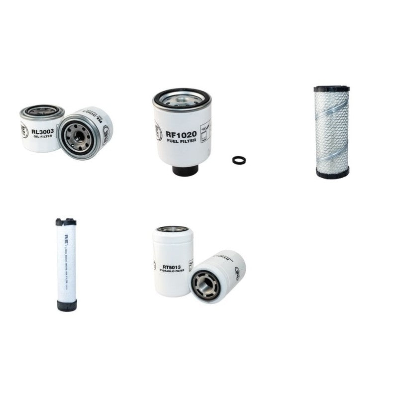 Bobcat S70 Filter Service Kit with Kubota D1005 Engine Serial Number 5221/5222/5389 Year 2008- 463