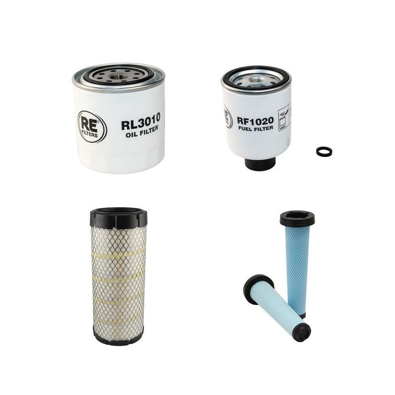 Bobcat T110 Filter Service Kit Air Oil Fuel Filters with Kubota V2403-DI Engine Year 2009-