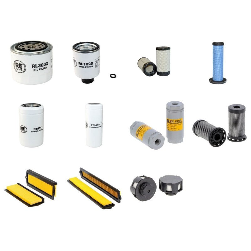 Bobcat T250 TIER3Filter Service Kit with Kubota V3800DITE3CB Engine Serial Number 11001- Year 2010- A5GS/A5GT