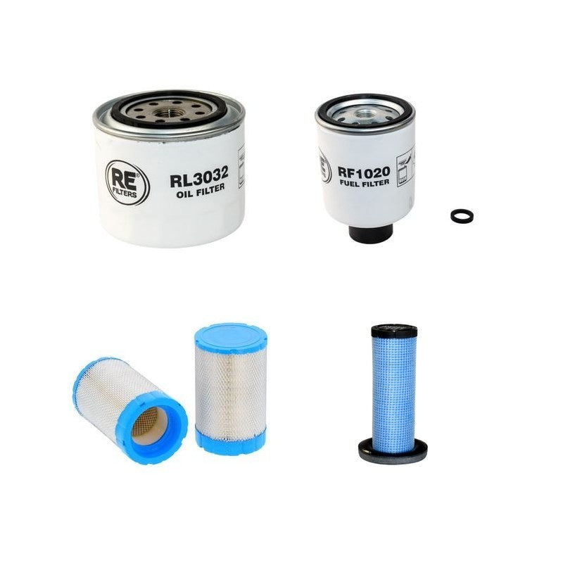 Bobcat T630 TIER4 Filter Service Kit Air Oil Fuel Filters with Kubota V3307-DI-TE3 Engine