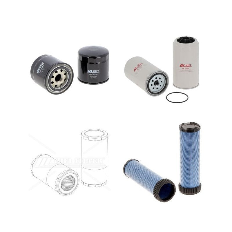 Bobcat T66 Filter Service Kit with Bobcat EV4/D V-0093 Engine 10.2022 - Air Oil Fuel