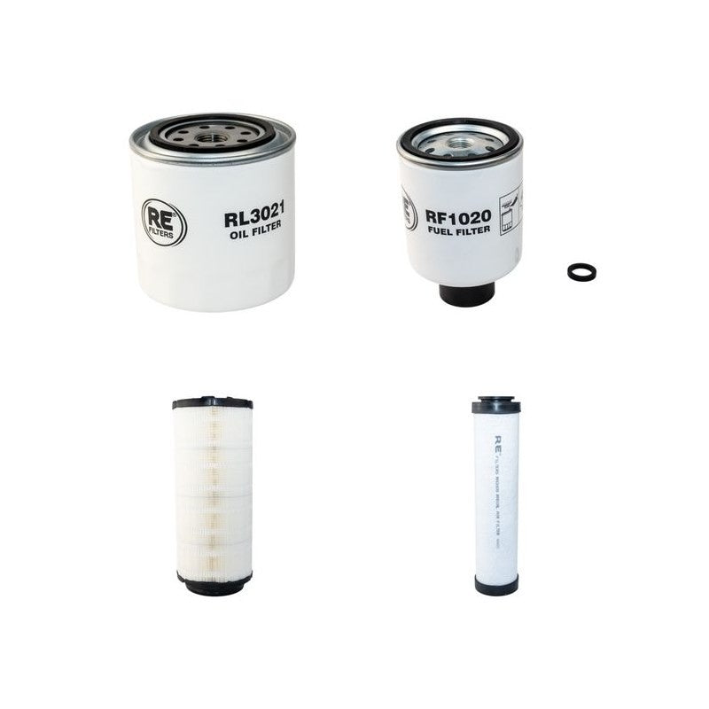 Bobcat V417 Filter Service Kit Air Oil Fuel Filters with Kubota V3300DI-T Engine Serial Number A7MK 11001-