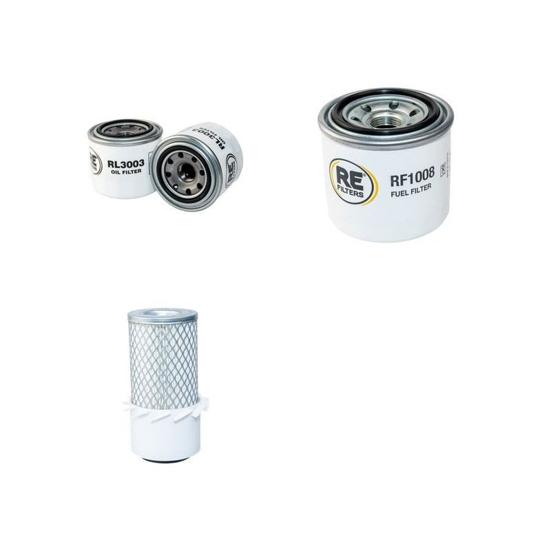 Bobcat X220 Filter Service Kit with Kubota D750-BWCLARK2 Engine Air, Oil, Fuel Filters Serial No -11501