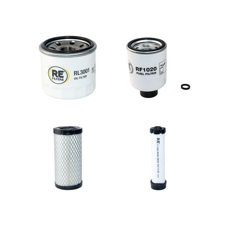 Bobcat X322G Filter Service Kit Air Oil Fuel Filters with Kubota D722-E Engine