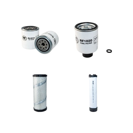Bobcat X328D Filter Service Kit Air Oil Fuel Filters with Kubota D1703-B Engine Serial Number 23411001- Year 2001-