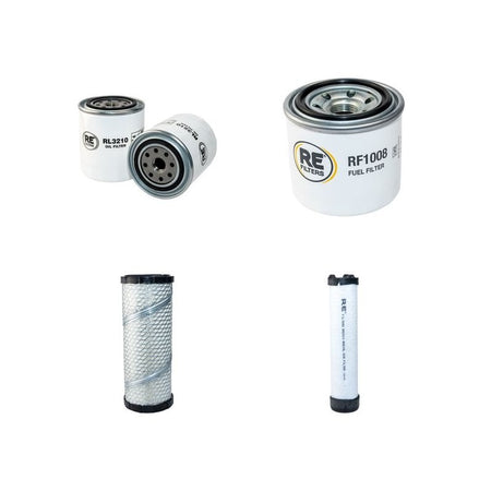 Bobcat X328Filter Service Kit Air Oil Fuel Filters with Kubota V2203E Engine Serial Number 11000- Year 1998-