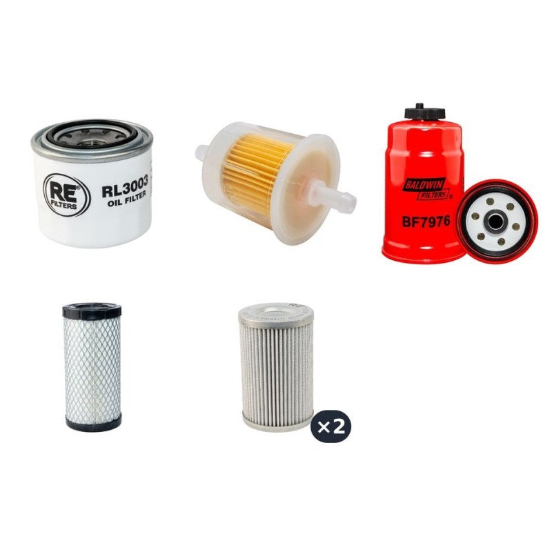 BOMAG BW100 SC-5 Filter Service Kit w/Kubota D902 Eng. SN 101452071019- YR 2012