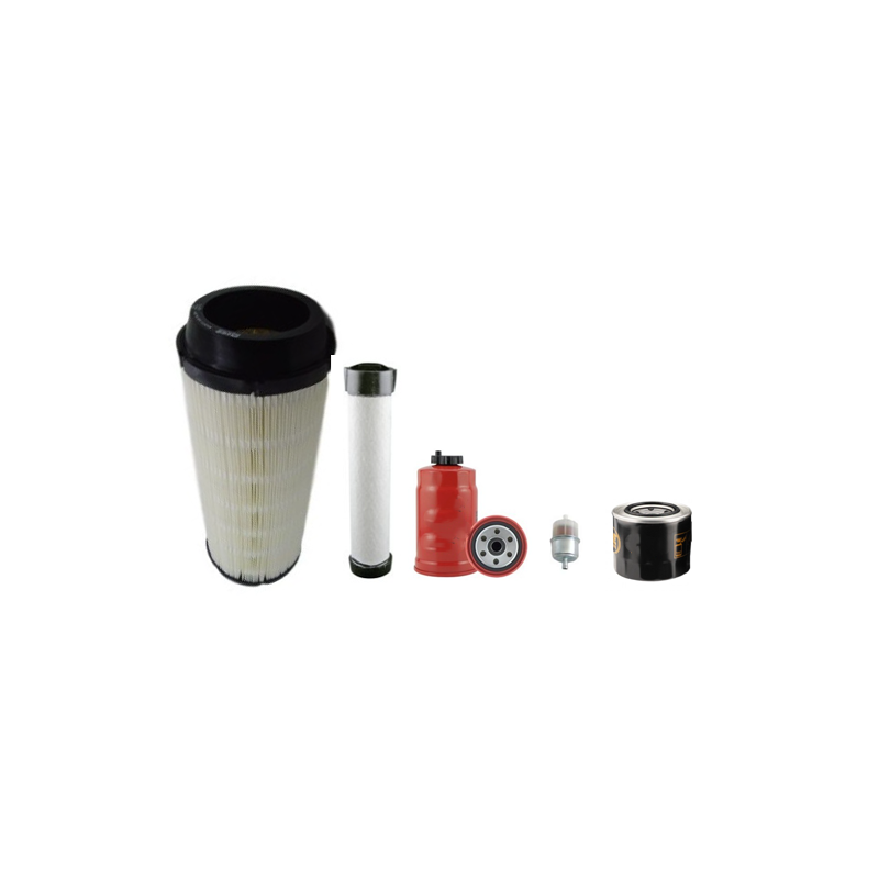 BOMAG BW120 AD-4W Filter Service Kit Air Oil Fuel Filters w/Kubota D1703 Eng. YR 2004-