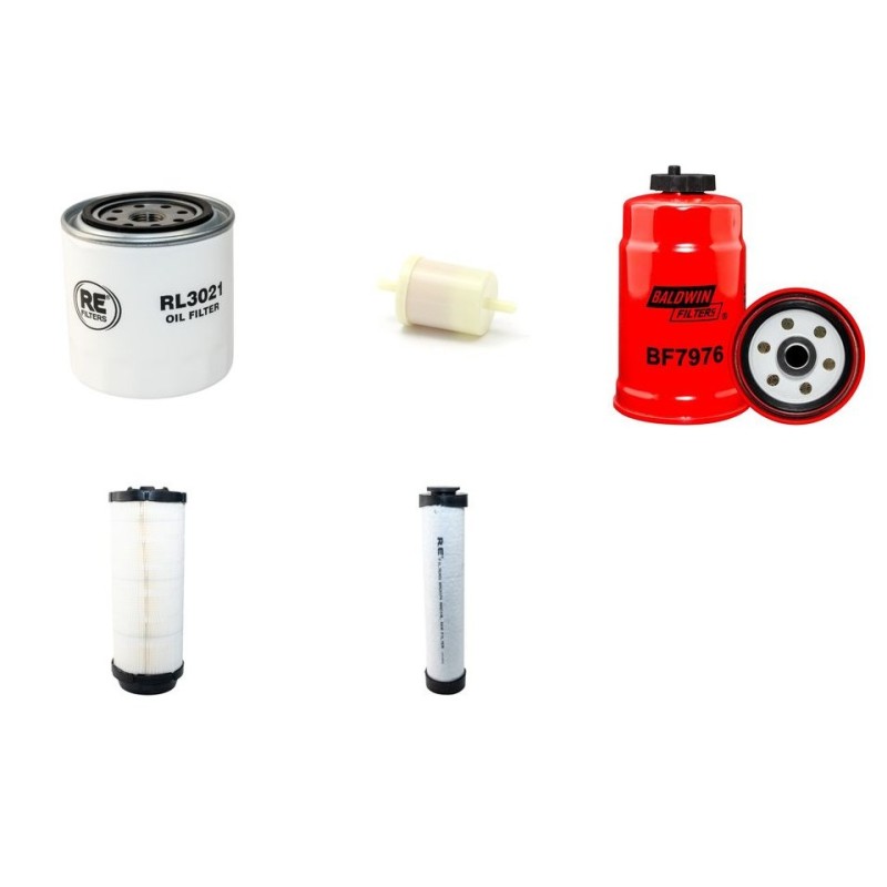BOMAG BW138 AC/AD-5 Filter Service Kit Air Oil Fuel Filters w/Kubota V 2203 Eng. YR 2012-