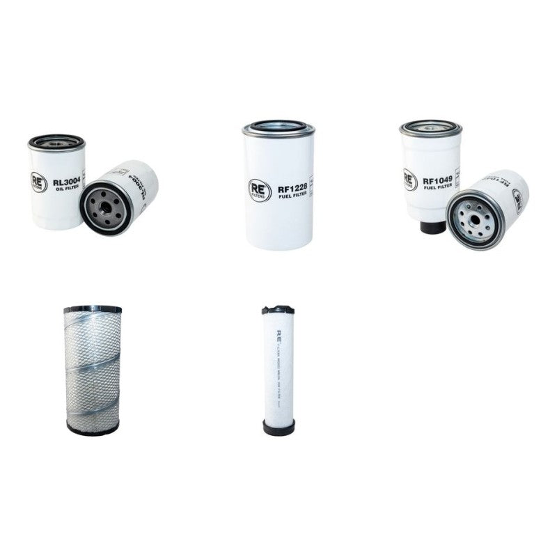 BOMAG BW141-AD4 Filter Service Kit Air Oil Fuel Filters w/Deutz BF 4M2011 Eng. YR 2006-