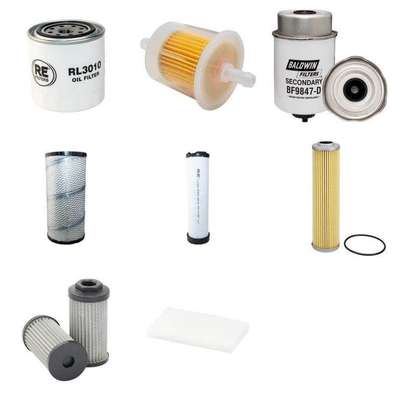 BOMAG BW174 AP-4 AM Filter Service Kit w/Kubota V3800 Eng. SN 101000000001- YR 2013