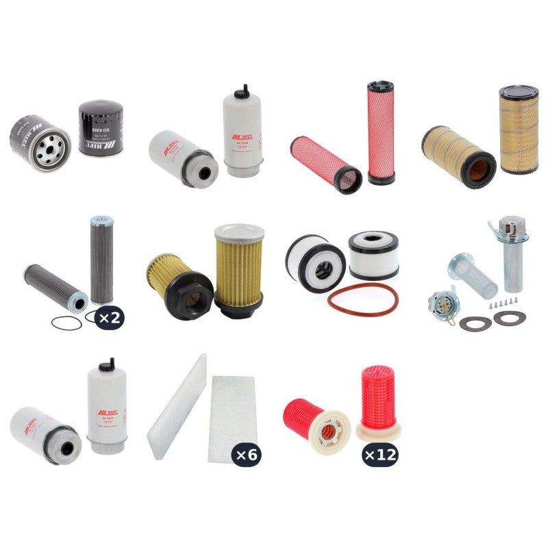 Bomag BW 174 AP-4I EU-FLEX Filter Kit with Kubota V3800CRTE4B engine