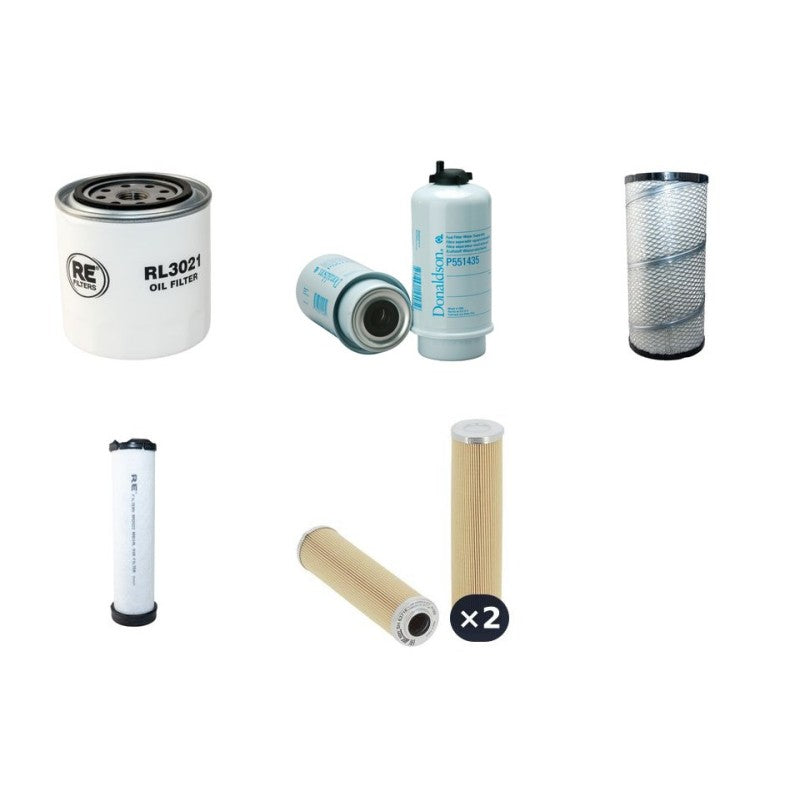 BOMAG BW174 AP-4i Filter Service Kit w/Kubota V 3800 CR-T Eng.