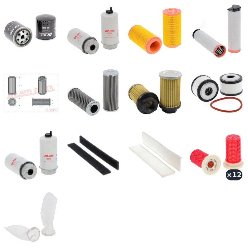 Bomag BW 202 AD-5 Filter Kit with Kubota V3800-CR-TI engine