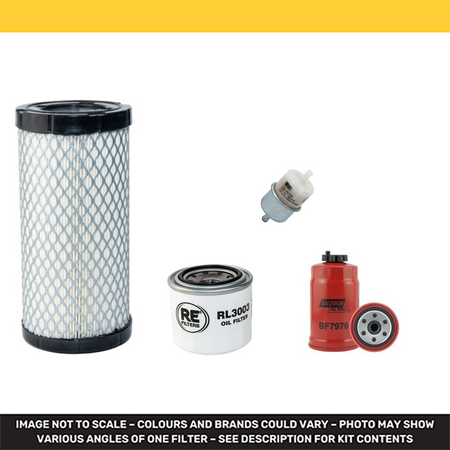 Bomag BW100 ADM-5 Engine Filter Service Kit with Kubota D902 Engine Year 2019-