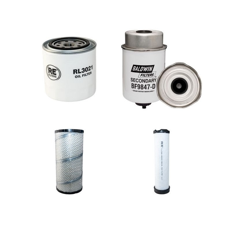 BOMAG BW174 AP-4 (AM) Filter Service Kit w/Kubota V 3800 DI-T Eng. SN S/N1010000000 YR 01-