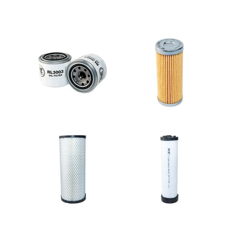 BRANSON 5020C/CX Filter Service Kit Air Oil Fuel Filters w/KUKJE A 2300N1/2 Eng.