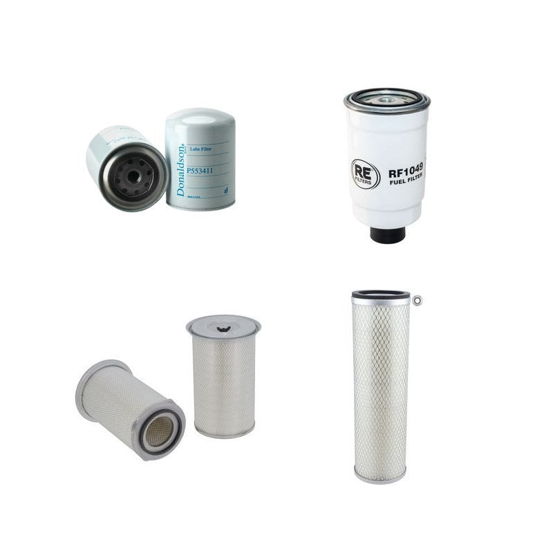 BRAUD + FAUCHEUX SB60 Filter Service Kit Air Oil Fuel Filters w/Iveco 6CYLATMO Eng. SN 001-040