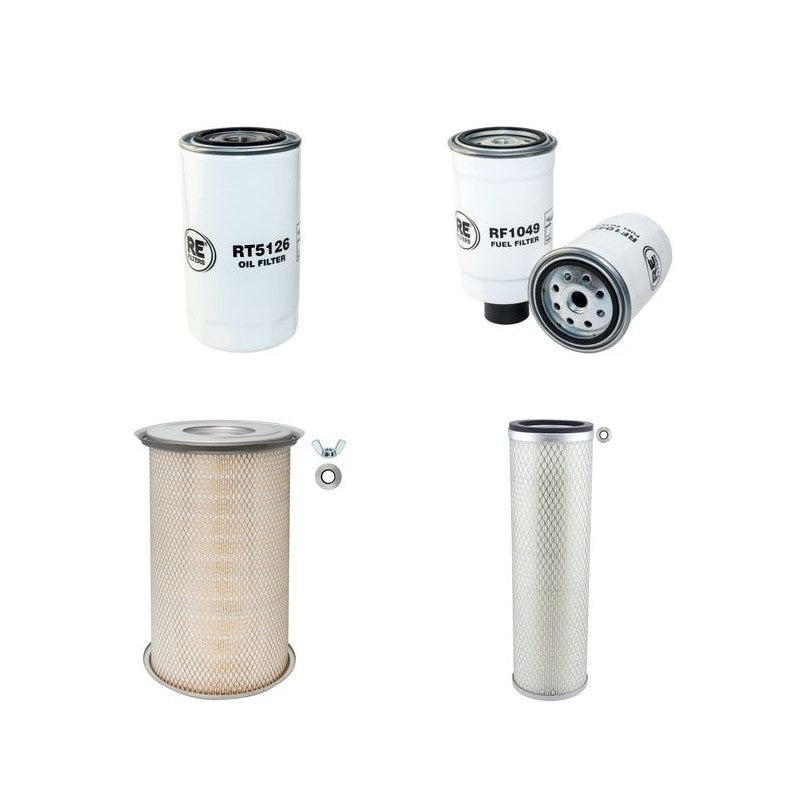 BRAUD + FAUCHEUX SB60 TIER2 Filter Service Kit Air Oil Fuel Filters w/Iveco Eng.