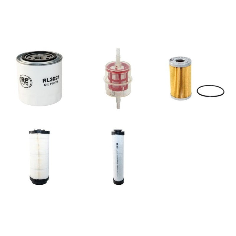 BUCHER MUNICIPAL CITYCAT 2000 Filter Service Kit Air Oil Fuel Filters w/Kubota F2803B Eng.