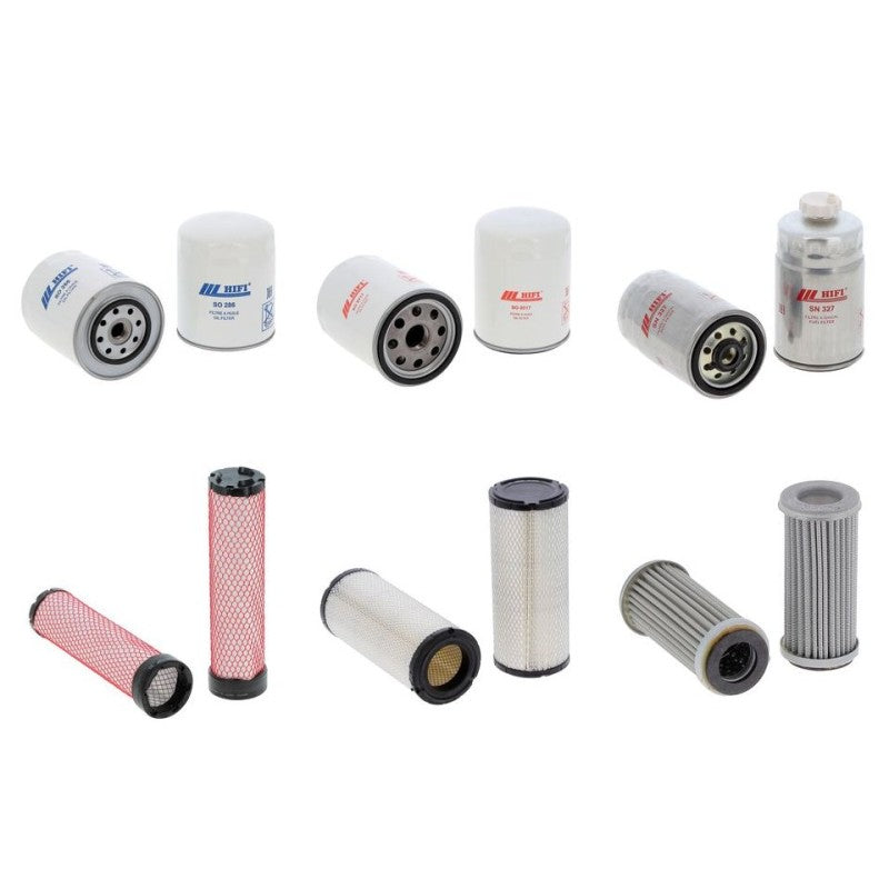 Bucher POLYTRAC 50 RS Filter Kit with Iveco 8035 engine 2002-