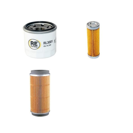 CANYCOM S100 Filter Service Kit w/Kubota D 722 Eng. Air, Oil, Fuel Filters