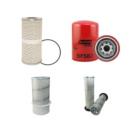 Case 1150C Filter Service Kit Air Oil Fuel Filters