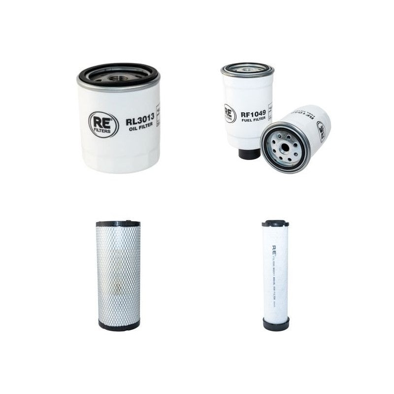 Case 121D Series II Filter Service Kit Air Oil Fuel Filters with Deutz F4M2011 Engine