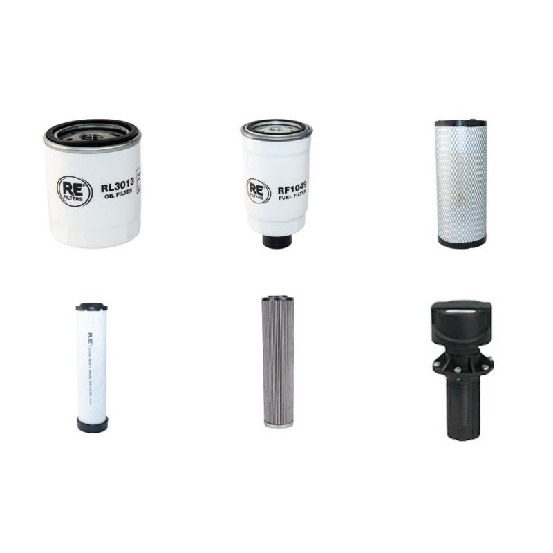 Case 121D Series II Filter Service Kit with Deutz F4M2011 Engine