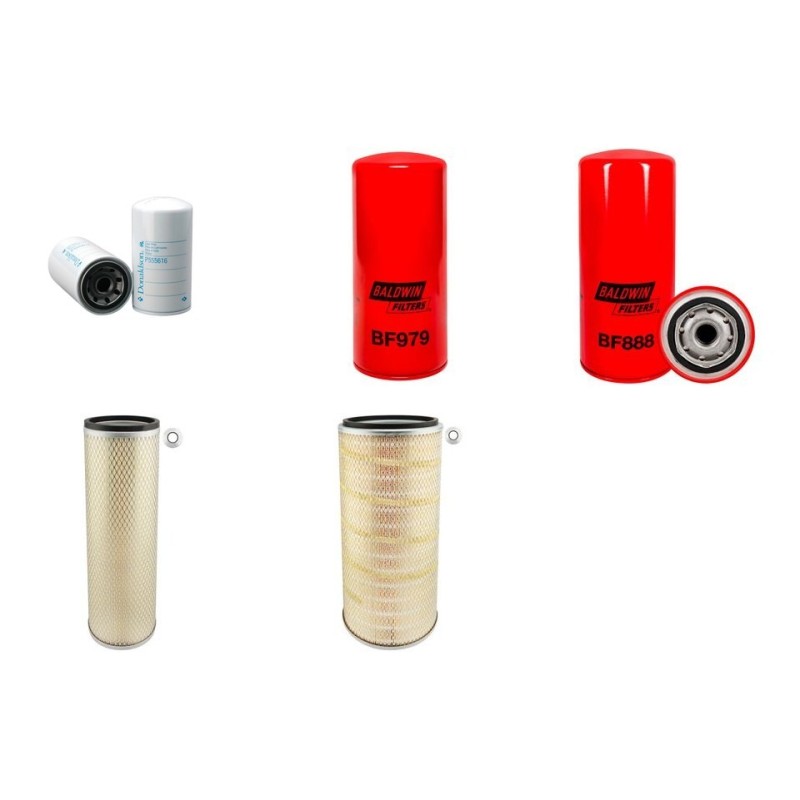 Case 1680 Filter Service Kit with DT466C Engine Serial No JJC0045889-