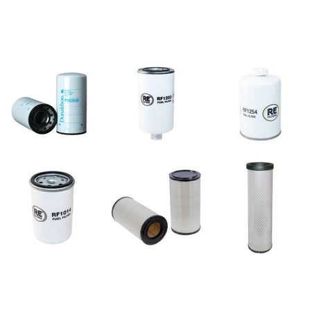 Case 2166 Filter Service Kit Air Oil Fuel Filters with Cummins 6CTA830 Engine Serial No -JJC0176199