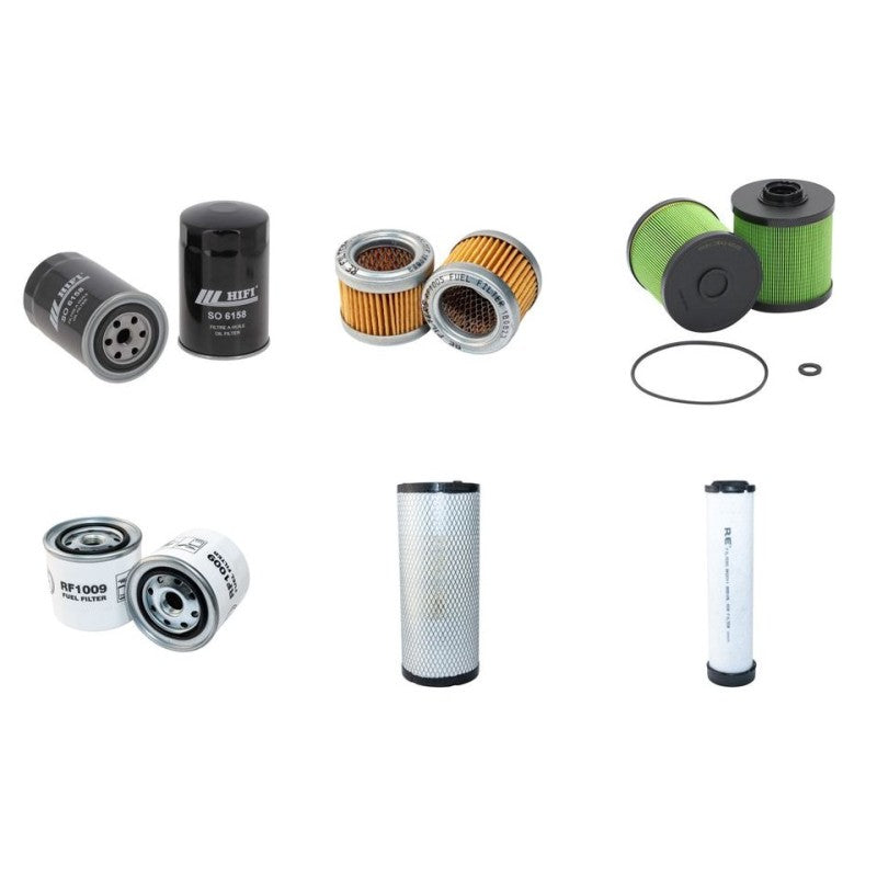 Case CX75SR TIER3 Filter Service Kit Air Oil Fuel Filters with Isuzu AU-4LE2X Engine YR 2008-