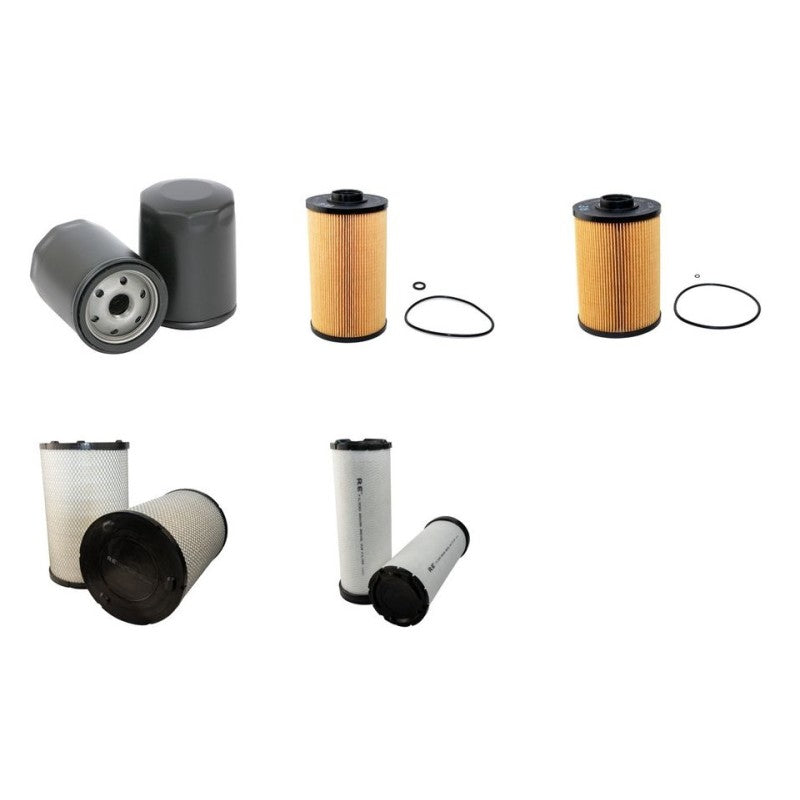 Case CX245D Filter Service Kit with Isuzu 4HK1XDRA Engine Air Oil Fuel