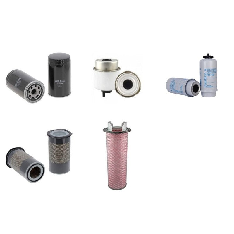 Case MXM130 Filter Service Kit Air Oil Fuel Filters with CNH BASILDON 675TA/M2 Engine Serial No MOT FA097480-