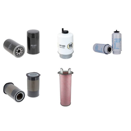 Case MXM140 Filter Service Kit Air Oil Fuel Filters with CNH BASILDON 675TA/M2 Engine Serial No -MOTFA097480 144 CH