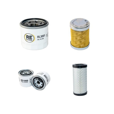 Case (Poclain) CX15 Filter Service Kit with Yanmar Engine Air, Oil, Fuel Filters