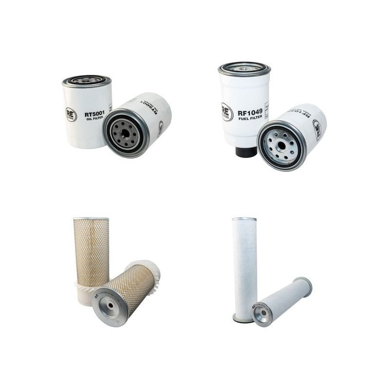 Case WX120 Filter Service Kit Air Oil Fuel Filters with Perkins Engine YR 2002-