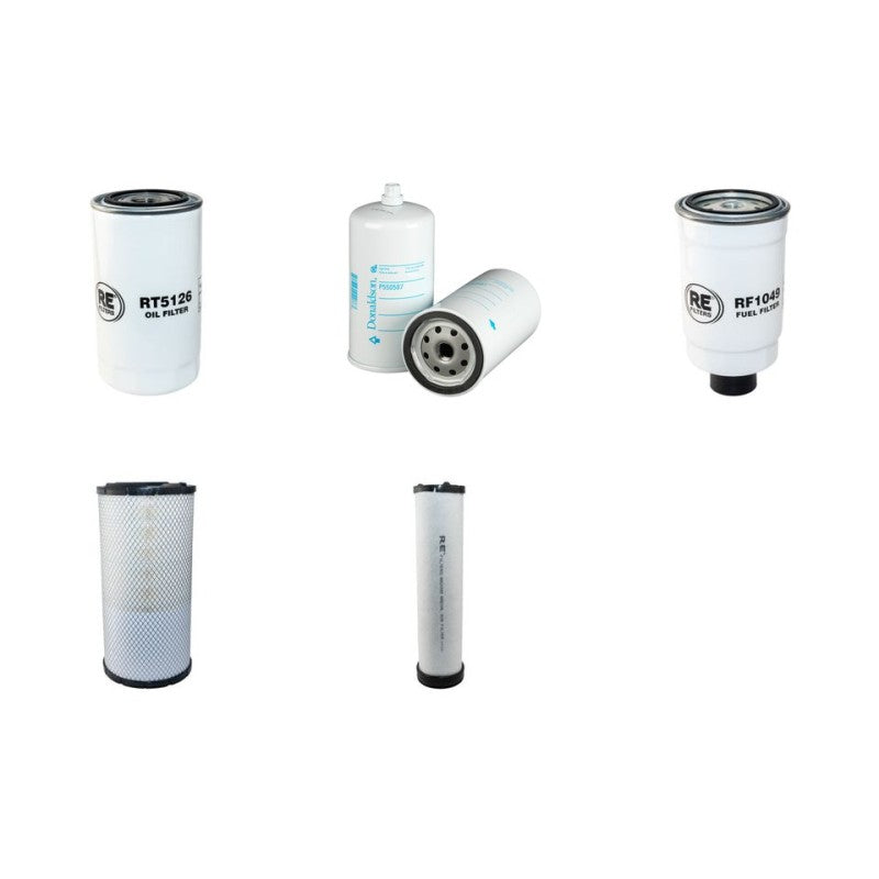 Case WX165 Filter Service Kit Air Oil Fuel Filters with CNH F4BE0684D Engine